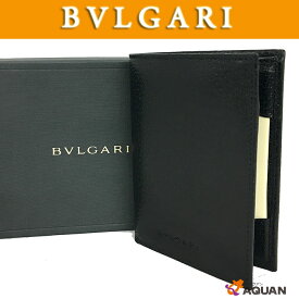 ブルガリ　BVLGARI　財布 　札入れ 手帳カバー カードケース レザー ブラック 黒　箱付き【新古品】【未使用品】【中古】ブルガリ　財布小物　メンズ aq7431