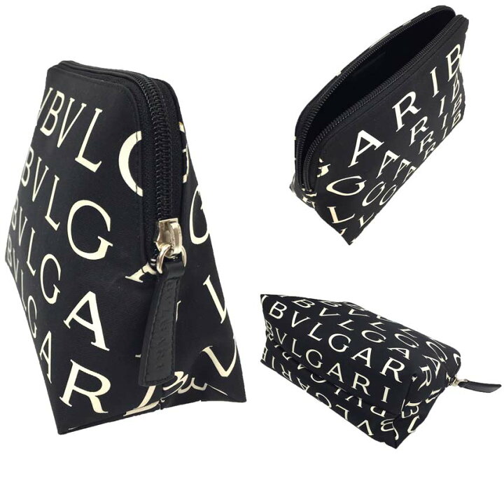 楽天市場】セール ブルガリ BVLGARI マキシロゴ 半円ポーチ コスメ 