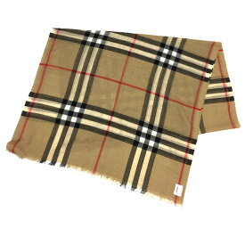 BURBERRY　バーバリー　チェック ライトウェイト スカーフ　8055855 A7026　ストール　ショール　2023年春夏　男女兼用　ユニセックス【未使用】【新古品】【中古】バーバリー　ストール　チェック aq9177