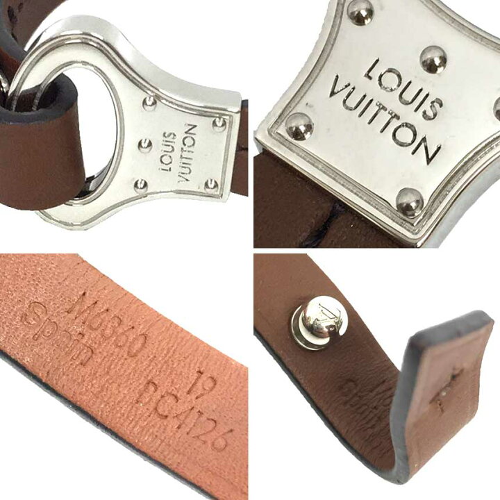 楽天市場】LOUIS VUITTON ルイヴィトン レザー ブレスレット ブラスレ 