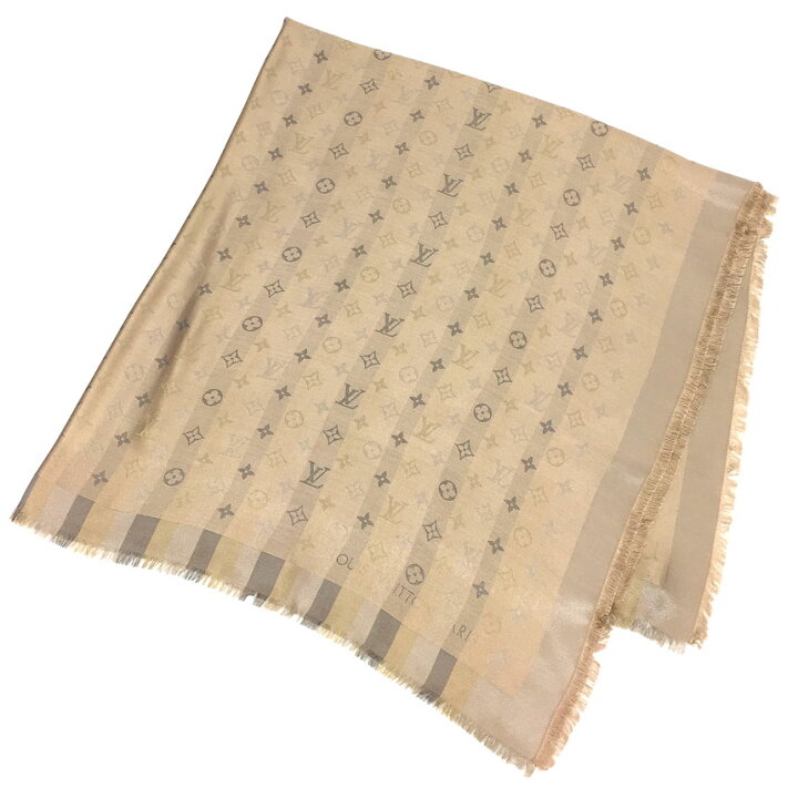 【中古】LOUIS VUITTON ルイヴィトン ショール モノグラム M71338  