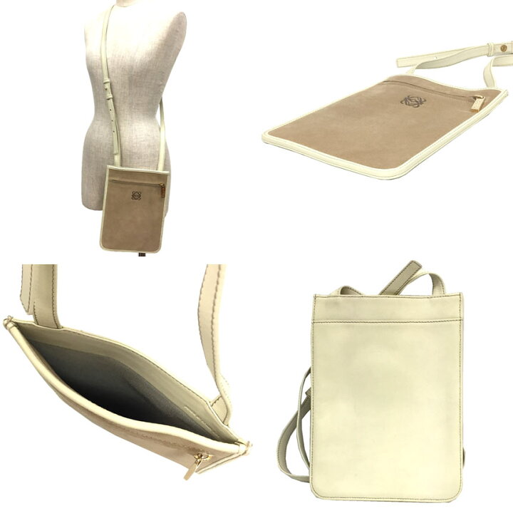 楽天市場】LOEWE ロエベ スエード ショルダーバッグ ポシェット 