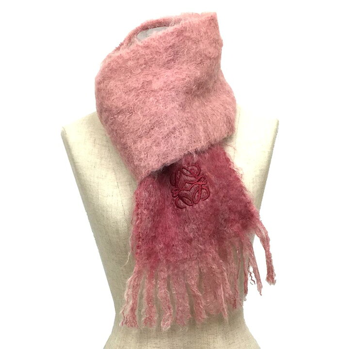 楽天市場】ロエベ LOEWE マフラー モヘヤ ウール ピンク【新古品】【美  