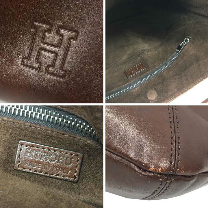 楽天市場】HIROFU ヒロフ レザー ショルダーバッグ 2WAY ブラウン 