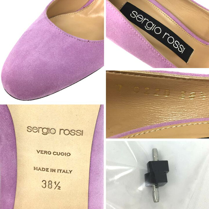 楽天市場】Sergio Rossi セルジオロッシ スエード パンプス 38 1/2 