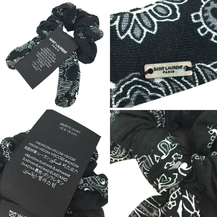楽天市場】SAINT LAURENT PARIS サンローランパリ シュシュ ヘア 