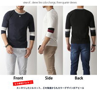 Tシャツ,7分袖,Tシャツ,カットソー,メンズファッション,七分丈