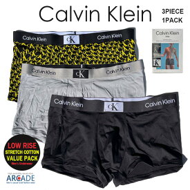 カルバンクライン ボクサーパンツ Calvin Klein CK Men's UnderWear Cotton Stretch 3-pack 前閉じ 3枚組 S M Lサイズ バレンタイン プレゼント