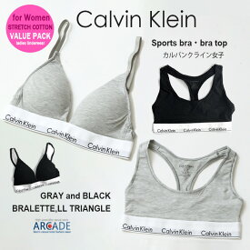 Calvin Klein レディース ブラトップ スポーツブラ ワイヤレス ブラショーツセット可能 カルバンクライン女子