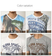 TシャツメンズおしゃれサーフTシャツ半袖Tシャツかっこいいメンズ半袖Tシャツ夏メンズファッションティーシャツトップスプリントTシャツアメカジロゴ