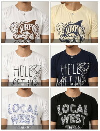 TシャツメンズおしゃれサーフTシャツ半袖Tシャツかっこいいメンズ半袖Tシャツ夏メンズファッションティーシャツトップスプリントTシャツアメカジロゴ