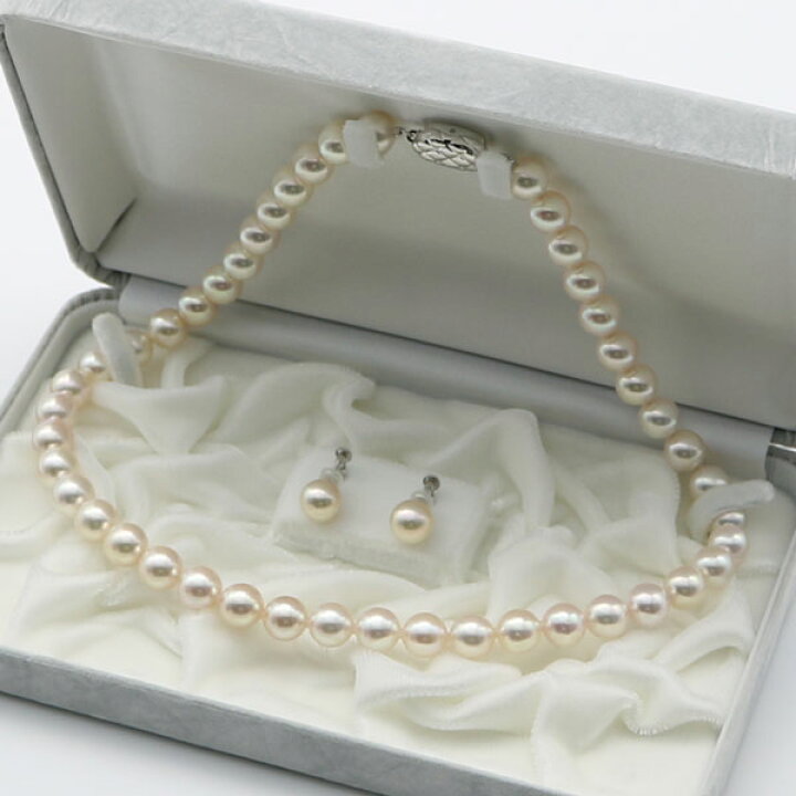 楽天市場】真珠 パール ネックレスセット あこや本真珠 ネックレス  