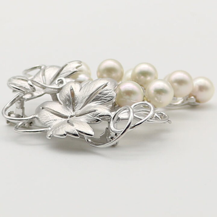 楽天市場】真珠 パール ブローチ あこや真珠 パールブローチ 7mm-7.5mm  