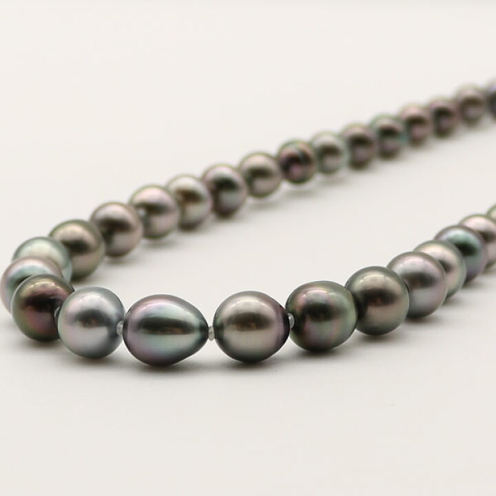 楽天市場】真珠 パール ネックレス 黒蝶真珠 パールネックレス 8mm 