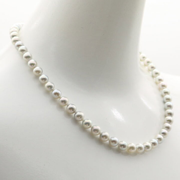 楽天市場】真珠 ネックレス あこや真珠 パール ネックレス 7mm-7.5mm 
