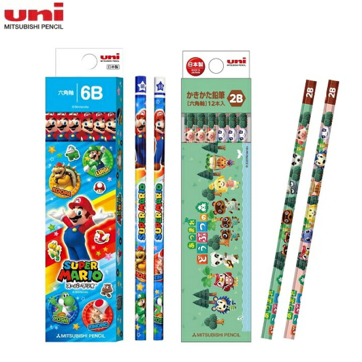 楽天市場 鉛筆 スーパーマリオ どうぶつの森 任天堂 キャラクター かきかた鉛筆 2b 6b 12本 三菱鉛筆 アルマジロ 楽天市場店 楽天市場 鉛筆 スーパーマリオ どうぶつの森 任天堂 キャラクター かきかた鉛筆 2b 6b 12本 三菱鉛筆 アルマジロ 楽天市場店