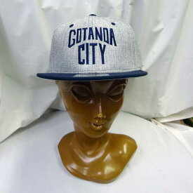 OTTO CAP/Wool Snapback Caps　2TONE GOTANDA CITY NY(オットーキャップ/ウールツートンスナップバックキャップ ゴタンダシティー ネイビー) ウールブレンド フラットバイザーキャップ