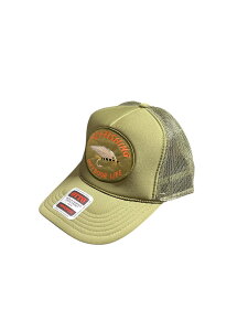 �A���J�W���b�V���L���b�v��MESH CAP��FLY FISHING�@�A�[�~�[�O���[��