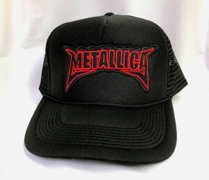 �A���J�W���b�V���L���b�v��MESH CAP��METALLICA�����^���J�@�u���b�N