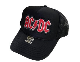 アメカジメッシュキャップ★MESH CAP★AC/DC 　オールブラック