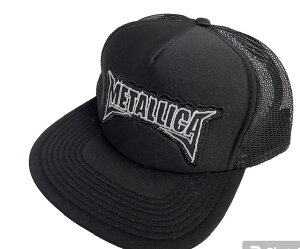 �A���J�W���b�V���L���b�v�E�t���b�g�o�C�U�[�^�C�v��FLATVISOR MESH CAP��METALLICA�����^���J�@�u���b�N