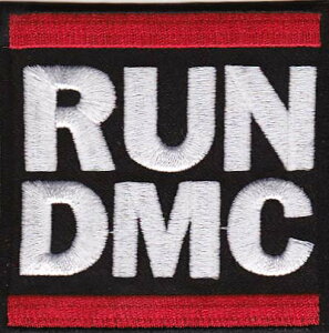 輸入ROCK アイロンワッペン RUN DMC ロゴ