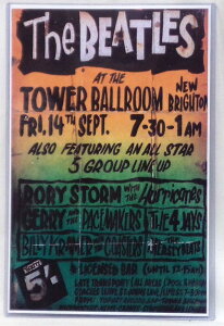 �U�E�r�[�g���Y�E���v���J�E�|�X�^�[��TB1001��TOWER BALLROOM LIVERPOOL 1962 THE BEATLES