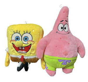 SpongeBob��PatrickPlush�iL�T�C�Y�j�@�X�|���W�{�u�@�p�g���b�N�@�v���b�V���@�ʂ�����݁@���I�ׂ�3��ށ�