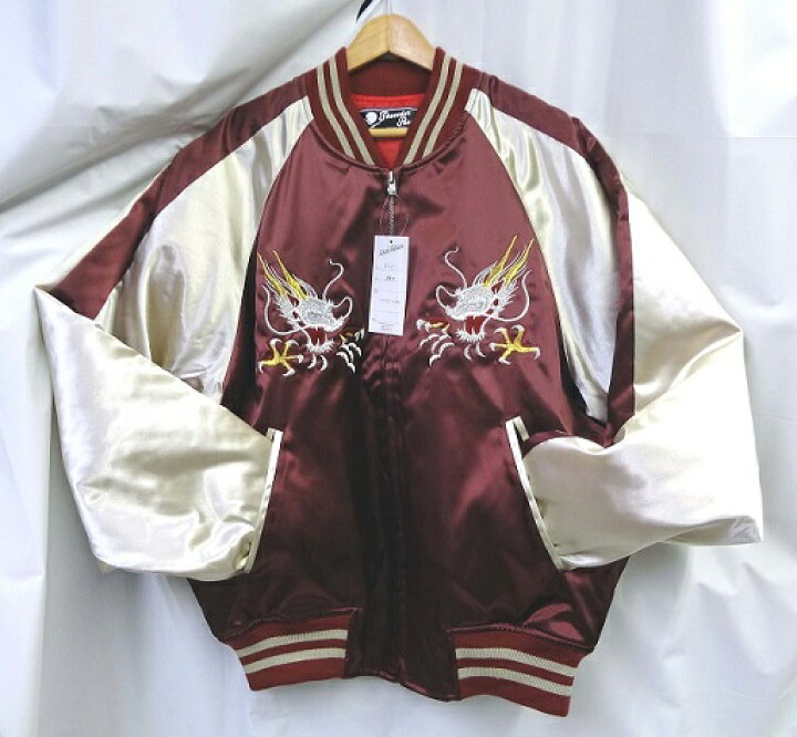 楽天市場】日本製スカジャン 横須賀ジャンパー ドラゴン 鷹竜 ワイン