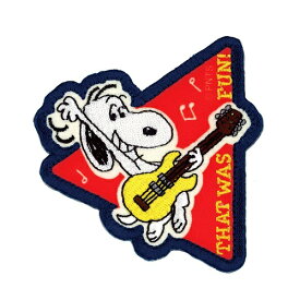 SNOOPY VINTAGE ワッペン ギター 　スヌーピー　2WAY WAPPEN