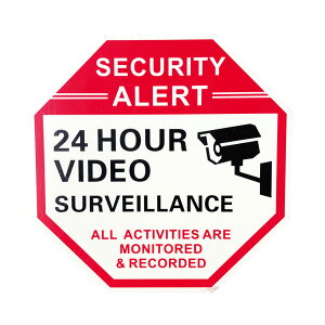 SECURITY SIGN / OCTAGON�@�Z�L�����e�B�Ŕ@�~���@�I�N�^�S��