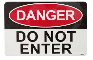 Sign Sticker TC XebJ[@DO NOT ENTER@댯֎~