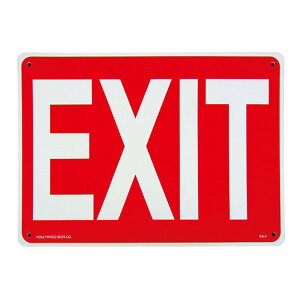 �v���X�`�b�N�E�T�C���{�[�h��Plastic Sign Board��EXIT���o��