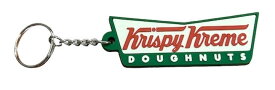 ラバーキーホルダー【Krispy Kreme Doughnuts】クリスピークリームドーナツ ロゴ キーチェーン キーリング 並行輸入 アメリカン雑貨 海外企業 カンパニー