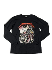 ��METALLICA�����^���J�@�f��@�o���h�@LONG SLEEVE TEE�@����T�@�u���b�N�@���I�ׂ�2�T�C�Y��