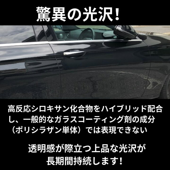ボディ コーティング 3年間 Sio2 ガラス被膜 シリカガラス ノーワックス プロ用 ワゴン車セット 保護剤 光沢 業務用ミラーコート 濃色車 親水性 最大66 オフ シリカガラス
