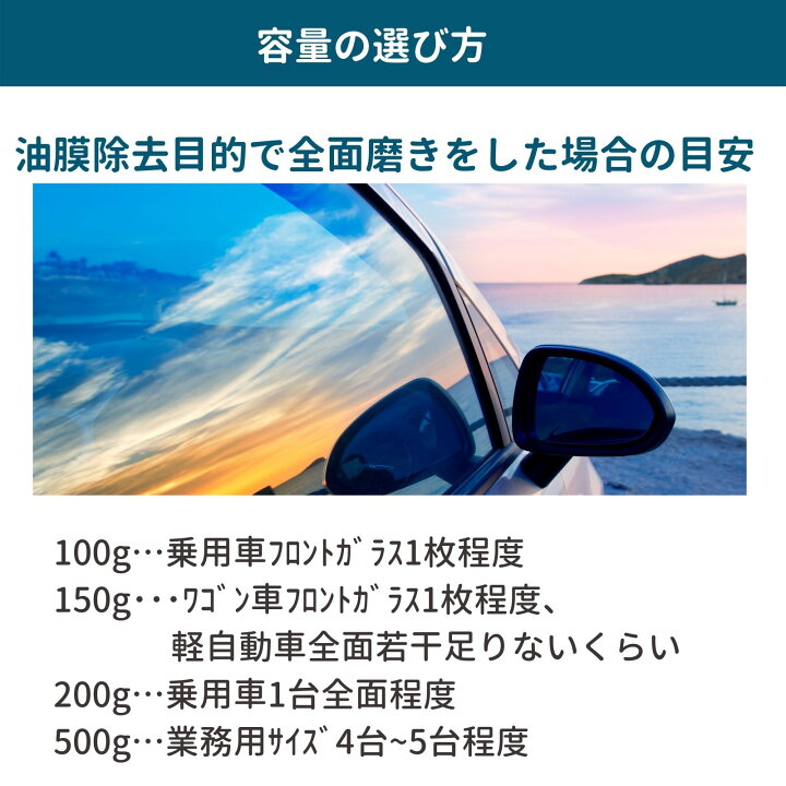 楽天市場 業務用 カーピカル ガラス磨き コンパウンド 100g お試し用 ガラス磨き専用 パッド付き 酸化セリウム コンパウンド フロント ガラス 傷 キズ ワイパー 水垢取り 車 油膜落とし 小傷除去 カーピカル Japan Net 事業部