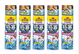 【330ml×5個セット】小林製薬　熱中症対策　服の上から極寒スプレー　せっけんの香り　新品