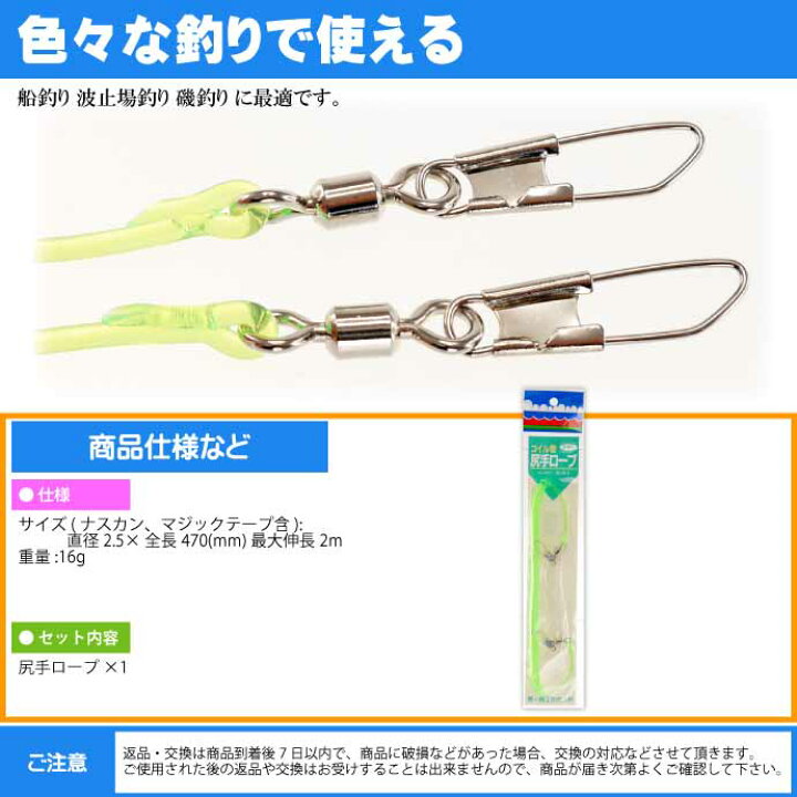 ダイワ ランディングネット シャフト、固定用アクセサリー、尻手コード付