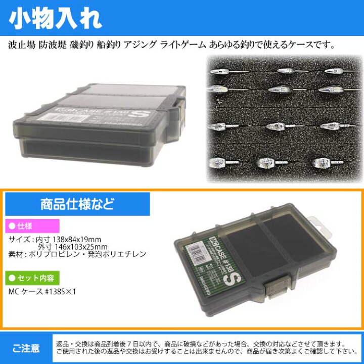 楽天市場 Mcケース 138s フォリッジグリーン アジング ジグヘッドケース 第一精工 釣り具 Ks1471 Ase World