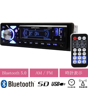 ԍ1DINv[[ J[I[fBIfbL Bluetooth 5.0Ή 1DIN010 SD USBΉ AM FM WI 4Xs[J[o max460