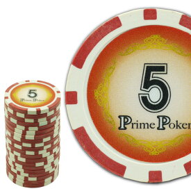 本格カジノチップ5が20枚 プライムポーカーカジノチップ ポーカーチップ 遊べるポーカーカジノチップ 雰囲気出るポーカーチップ Ag021