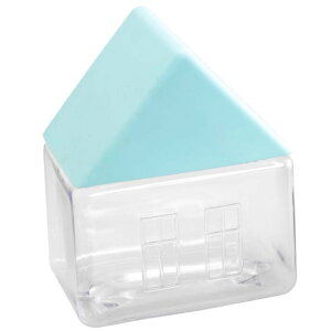 お家の形のスパイスケース 青色 塩入れ 磁石付 冷蔵庫などにくっつく 収納性抜群 おしゃれなケース Ha178