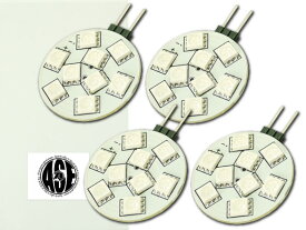 9連LEDルームランプG4アンバー4個 3Chip9SMD 高輝度LEDルームランプ 明るいLED ルームランプ 爆光LEDルームランプ as10217-4