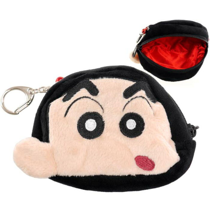 クレヨンしんちゃん ミニポーチ 財布 キーリング付 キャラクターグッズ かばんに吊り下げ出来るポーチ しんちゃんの顔のポーチ Un002 的詳細資料 日本商品代購 From Japan