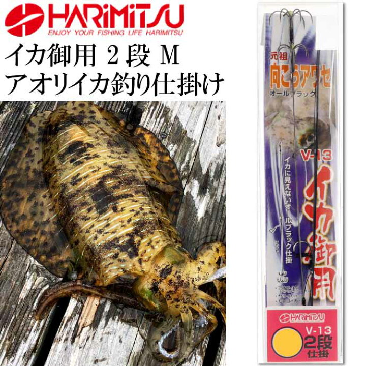 楽天市場 V 13 イカ御用 2段 M アオリイカ釣り 仕掛け Harimitsu ハリミツ 釣り具 アオリイカ ヤリイカ モンゴイカ 釣り仕掛け針 Ks1765 Ase World