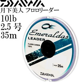 エメラルダスリーダー 2.5号 10lb 35m DAIWA ダイワ エギングリーダー アオリイカ釣り フロロカーボンリーダー Ks2122