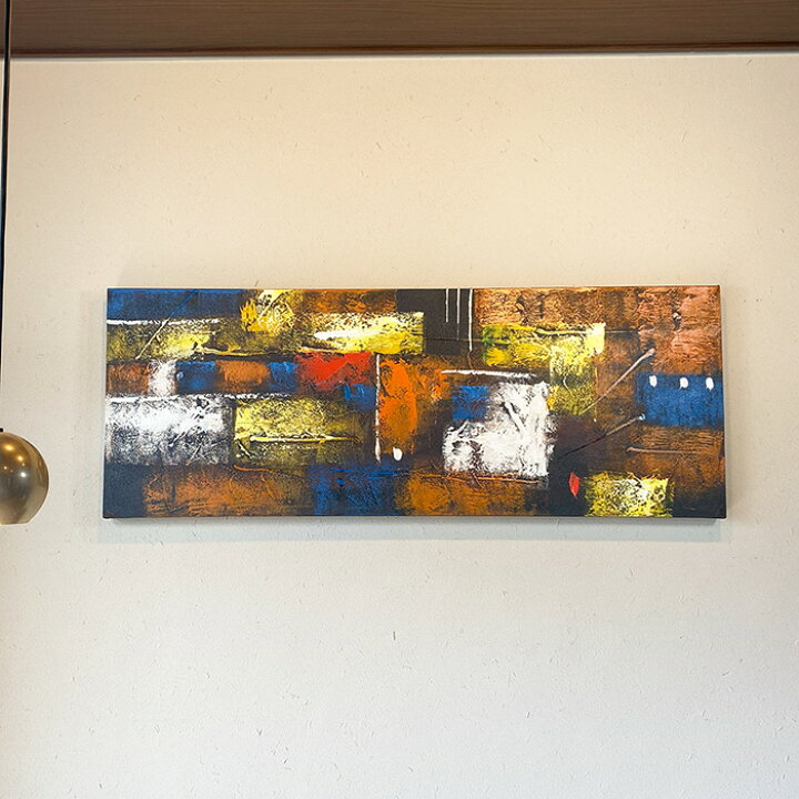 楽天市場】バリ島の絵画 120×45cm 12 【 絵画 インテリア 玄関 絵 