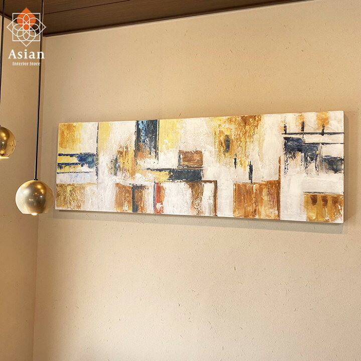 楽天市場】バリ絵画 140×45cm 27 【 絵画 インテリア 絵 壁掛け 壁飾り 