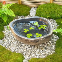 楽天市場】石 つくばい（エクステリア・ガーデンファニチャー｜花
